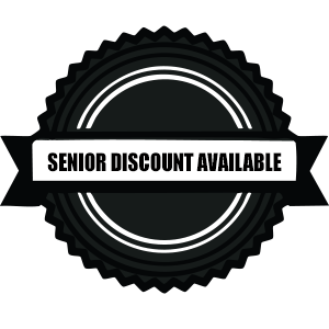 Senior Discount Available Badge